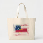 Vlag "Home Sweet Home" Kunstdruk Grote Tote Bag (Voorkant)