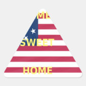 Vlag "Home Sweet Home" Kunstdruk Sticker (Voorkant)