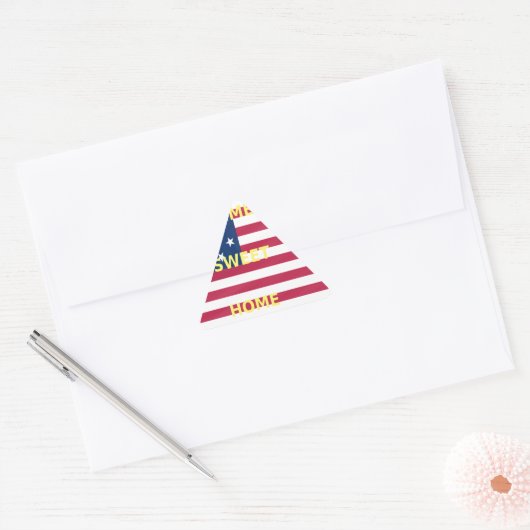 Vlag "Home Sweet Home" Kunstdruk Sticker (Envelop)