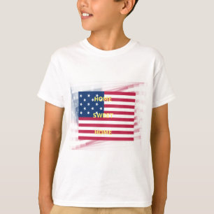 Vlag "Home Sweet Home" Kunstdruk T-shirt