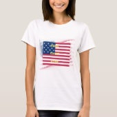 Vlag "Home Sweet Home" Kunstdruk T-shirt (Voorkant)