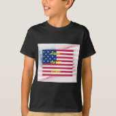 Vlag "Home Sweet Home" Kunstdruk T-shirt (Voorkant)