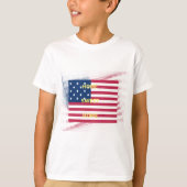 Vlag "Home Sweet Home" Kunstdruk T-shirt (Voorkant)