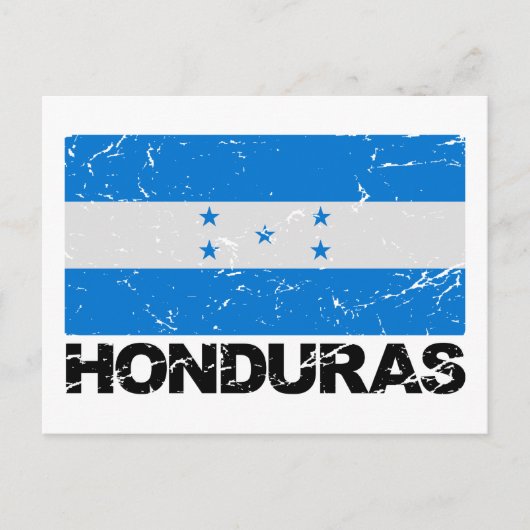  vlag Honduras Briefkaart (Voorkant)
