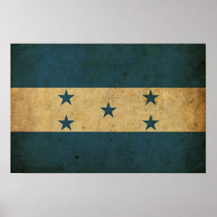  vlag Honduras Poster