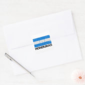  vlag Honduras Vierkante Sticker (Envelop)