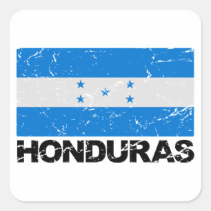 vlag Honduras Vierkante Sticker