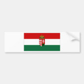 vlag Hongarije Bumpersticker (Voorkant)