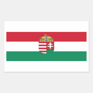 vlag Hongarije/Hongarije van 1940 Rechthoekige Sticker