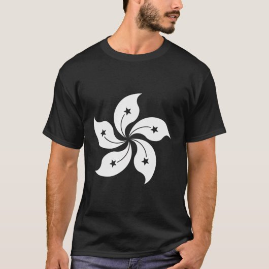 Vlag Hongkong Kongese vlaggen T-shirt (Voorkant)