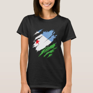Vlag Identiteit Pride Erfgoed Djibouti T-shirt