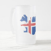 vlag IJsland Matglas Bierpul (Voorkant links)