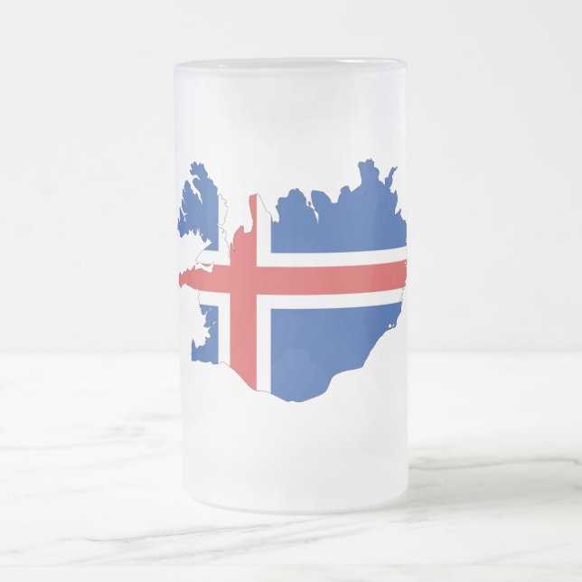 vlag IJsland Matglas Bierpul (Center)