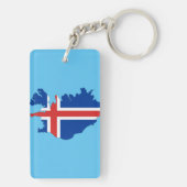 vlag IJsland Sleutelhanger (achterkant)