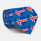 vlag IJsland Stropdas (Opgerold)