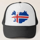 vlag IJsland Trucker Pet (Voorkant)