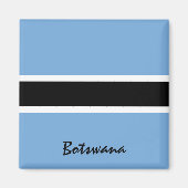 Vlag in Botswana en Afrikaanse vakantie- en sportf Magneet (Voorkant)