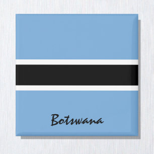 Vlag in Botswana en Afrikaanse vakantie- en sportf Magneet