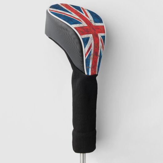 Vlag in de vlag van Groot-Brittannië Golfheadcover (Schuin)