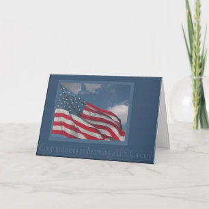 Vlag in de wolken / Gefeliciteerd met je komst Kaart