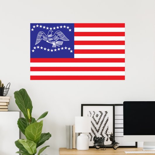 Vlag in Fremont Poster (Thuiskantoor)