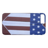 Vlag in hartvorm, geschilderd op schuur na 9-11. Case-Mate iPhone case (Achterkant (Horizontaal))