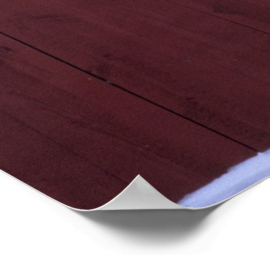 Vlag in hartvorm, geschilderd op schuur na 9-11. poster (Hoek)