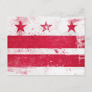 Vlag in het district Columbia Briefkaart