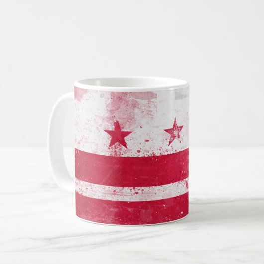 Vlag in het district Columbia Koffiemok (Voorkant links)