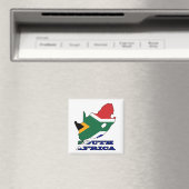 Vlag in kaart van Zuid-Afrika Magneet (Insitu (Vaatwasser))