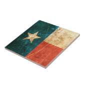 Vlag in Texas, gescoffed en versleten Tegeltje (Zijkant)