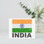  vlag India Briefkaart (Staand voorkant)