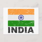  vlag India Briefkaart (Voorkant)