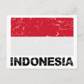  vlag Indonesië Briefkaart (Voorkant)