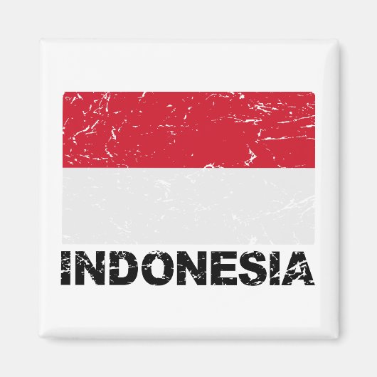  vlag Indonesië Magneet (Voorkant)