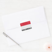 vlag Indonesië Ronde Sticker (Envelop)