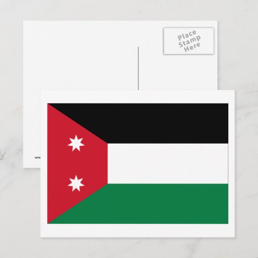 Vlag Irak (1924-1958) Briefkaart (Voorkant / Achterkant)