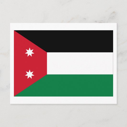 Vlag Irak (1924-1958) Briefkaart (Voorkant)