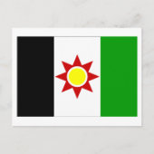 Vlag Irak (1959-1963) Briefkaart (Voorkant)