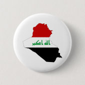 vlag irak - symbool ronde button 5,7 cm (Voorkant)