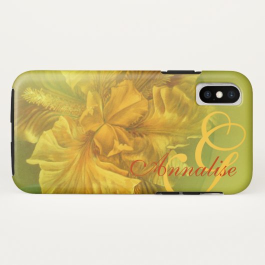 Vlag iris bloemgele bloem Case-Mate iPhone case (Achterkant (horizontaal))