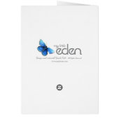 Vlag Iris botanische bloemenblanco (Achterkant)