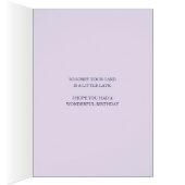 Vlag Iris flower art paars late verjaardag (Binnen (Rechts))