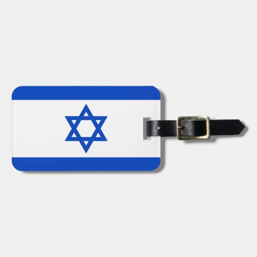 Vlag Israël - Gebruikelijke identiteitskaart Bagagelabel (Voorkant horizontaal)