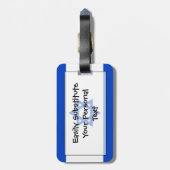 Vlag Israël - Gebruikelijke identiteitskaart Bagagelabel (Achterkant verticaal)