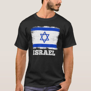  vlag Israel Land Retro vlag Israëlisch T-shirt