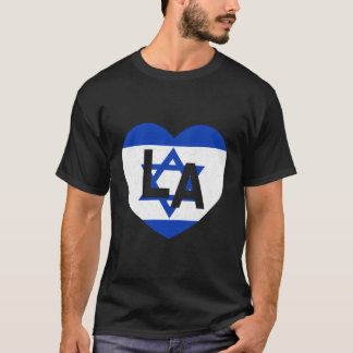 Vlag Israël World Country Vlag La He Los Angeles I T-shirt