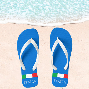 Vlag Italië azure blue Italia Teenslippers