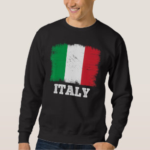 Vlag Italië Land Retro Vlag Italiaans Trui