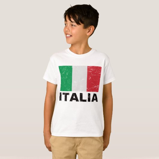  vlag Italië T-shirt (Voorkant volledig)